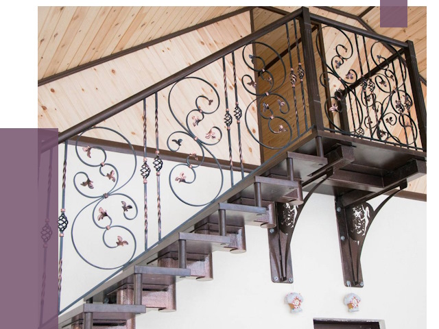 Кованые лестницы в Донецке от 85394 руб. под ключ