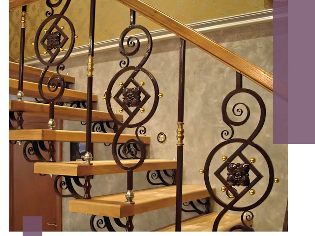 Изготовление кованых лестниц под ключ в Донецке