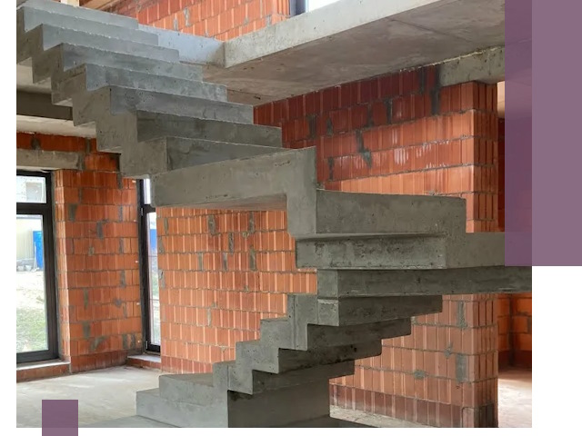 Изготовление бетонных лестниц под ключ в Донецке