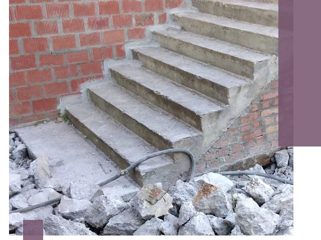 Демонтаж бетонных лестниц в Донецке: быстро и безопасно