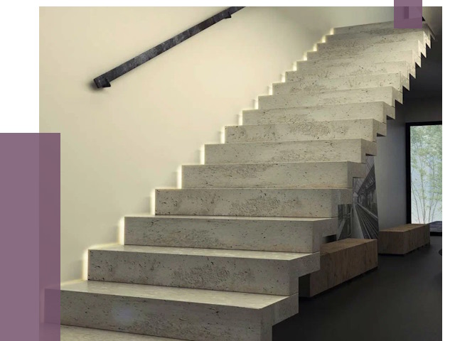 Облицовка бетонных лестниц в Донецке от 4927 руб/м2