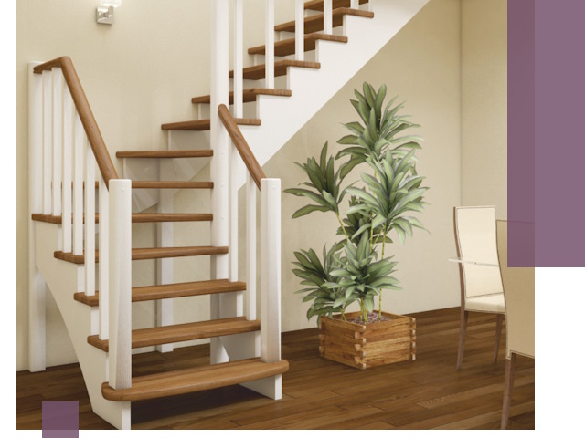 Г-образные лестницы под ключ в Донецке — изготовление и монтаж