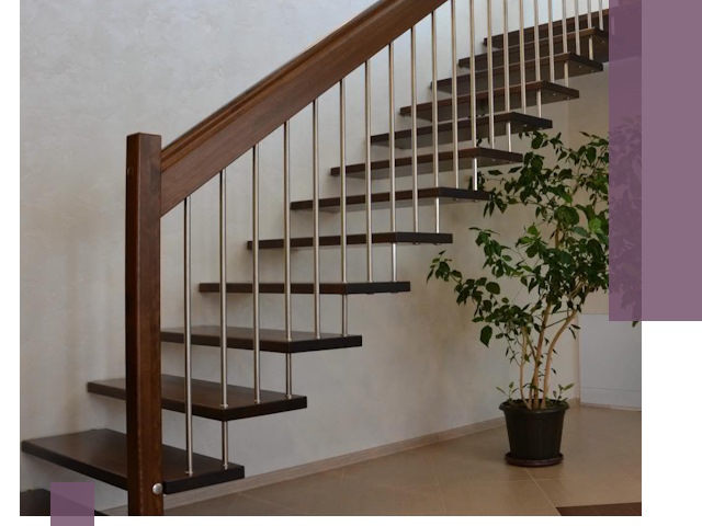 Лестницы на больцах под ключ в Донецке – изготовление и монтаж