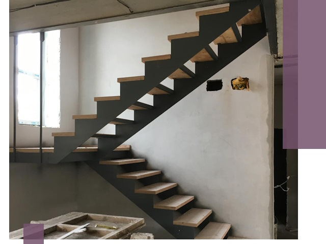 Изготовление лестниц на металлокаркасе в Донецке от производителя