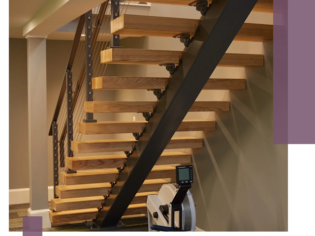 Лестницы на монокосоурах под ключ в Донецке - изготовление и монтаж