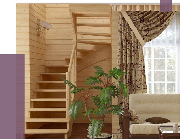 Лестницы для дачи в Донецке от 81289 руб.  | ПРОЛЁТ-Днк