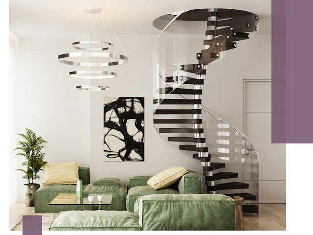 Лестницы для двухуровневой квартиры в Донецке — изготовление и монтаж