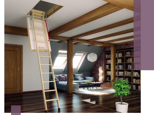 Чердачные лестницы под ключ в Донецке: изготовление и монтаж