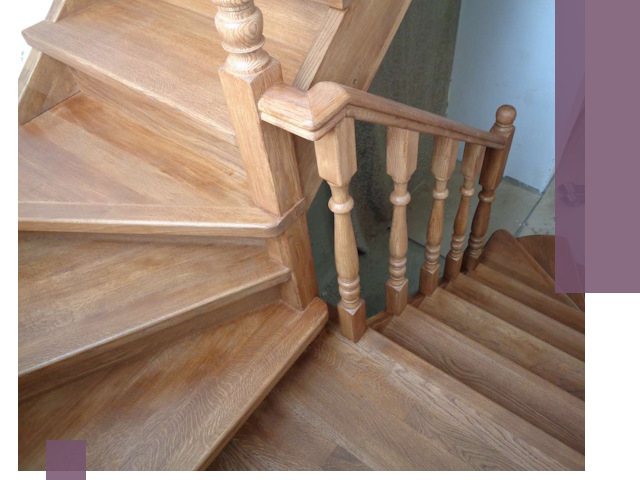 Дубовые лестницы под ключ в Донецке: изготовление и монтаж