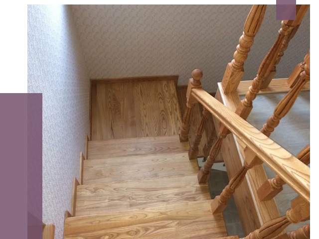 Сосновые лестницы в Донецке под ключ от 8649 руб.  | ПРОЛЁТ-Днк