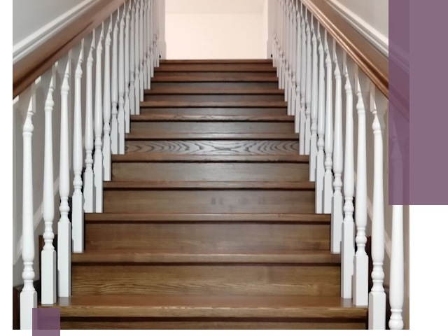 Лестницы из ясеня на заказ в Донецке — изготовление и монтаж