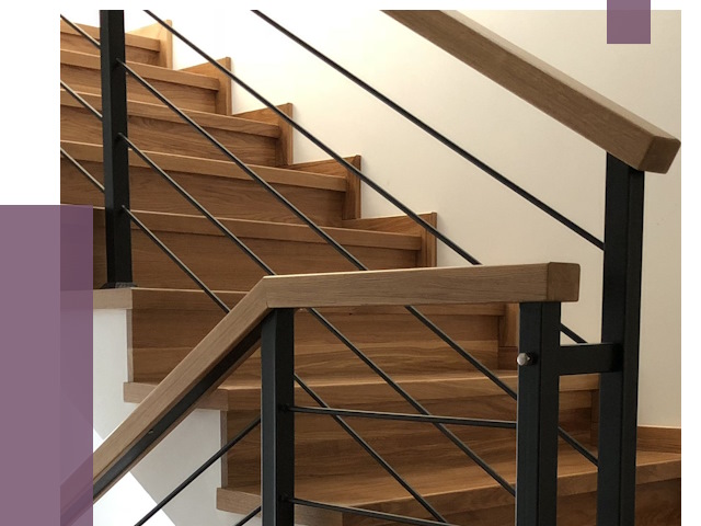 Обшивка металлической лестницы деревом в Донецке от 4653 руб. 