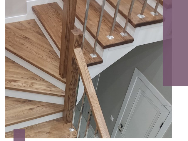 Обшивка металлических лестниц под ключ в Донецке