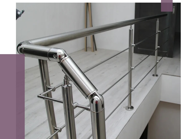 Перила из нержавеющей стали в Донецке от 9634 руб. под ключ | ПРОЛЁТ-Днк