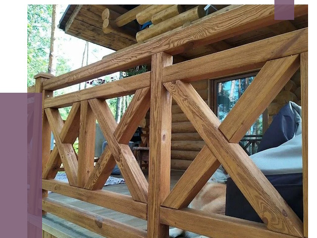 Деревянные перила под ключ в Донецке от 8211 руб. 