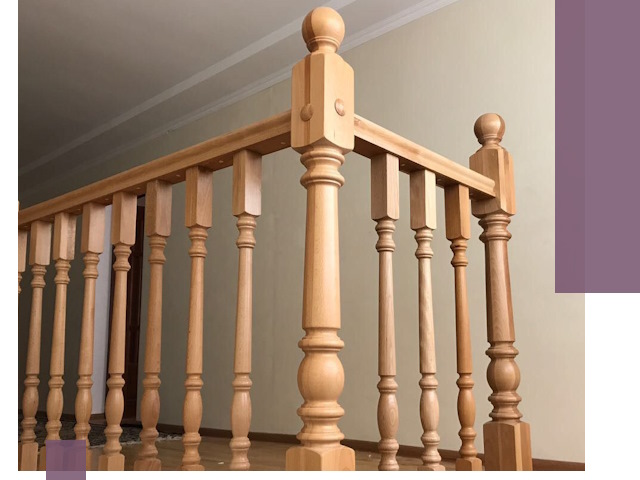 Деревянные перила на заказ в Донецке: монтаж и изготовление