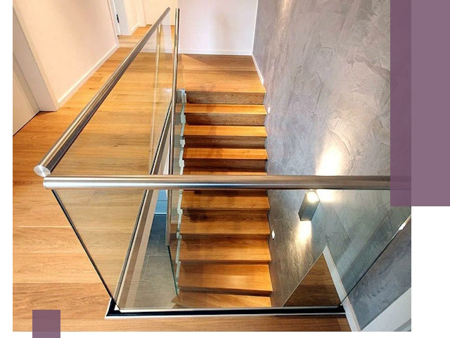 Перила для лестницы в доме — изготовление и монтаж в Донецке