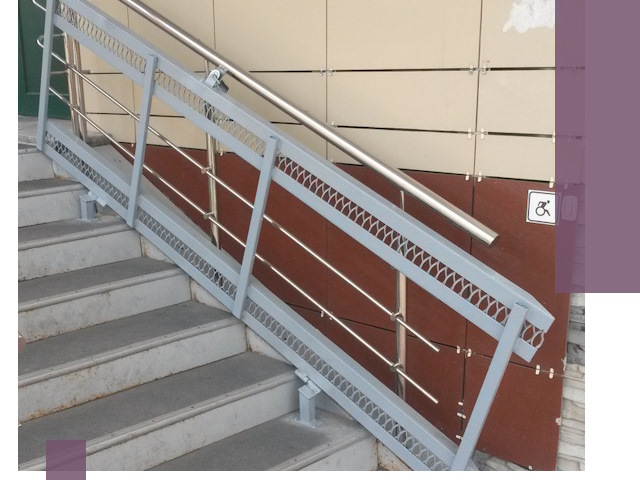 Изготовление откидных пандусов под ключ в Донецке