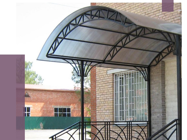 Металлические навесы и козырьки в Донецке от 13685 руб.