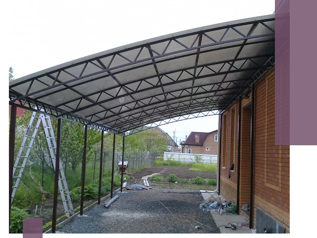 Профессиональный монтаж навесов под ключ в Донецке