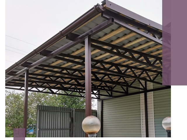 Навесы под ключ в Донецке: изготовление, монтаж и гарантия