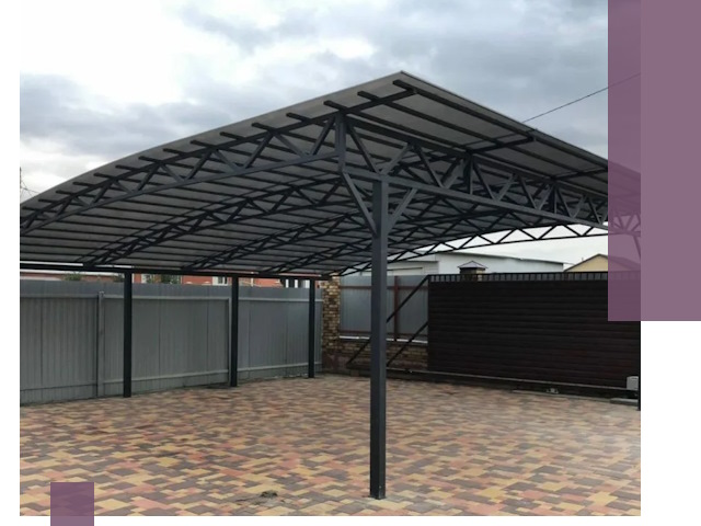 Недорогие навесы под ключ в Донецке — изготовление и монтаж