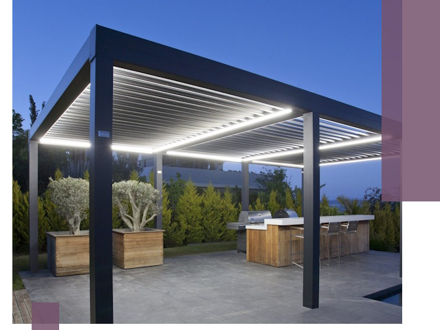 Навесы отдельно стоящие под ключ в Донецке из металла и поликарбоната