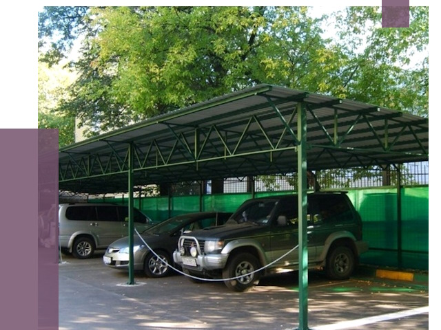 Навесы для парковки в Донецке от 85942 руб. заказать | ПРОЛЁТ-Днк