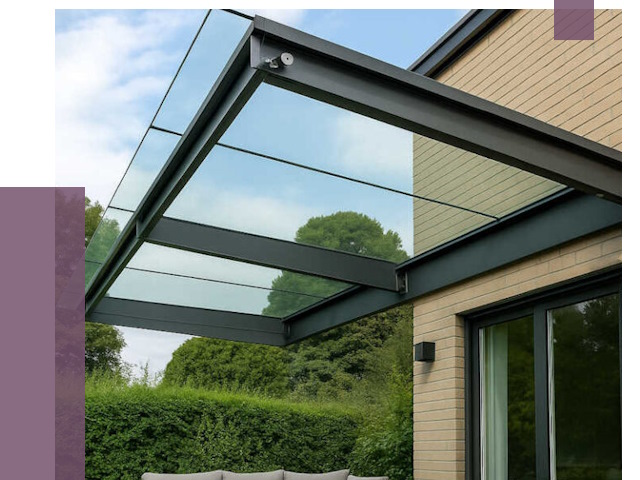 Стеклянные навесы и козырьки в Донецке от 13138 руб.