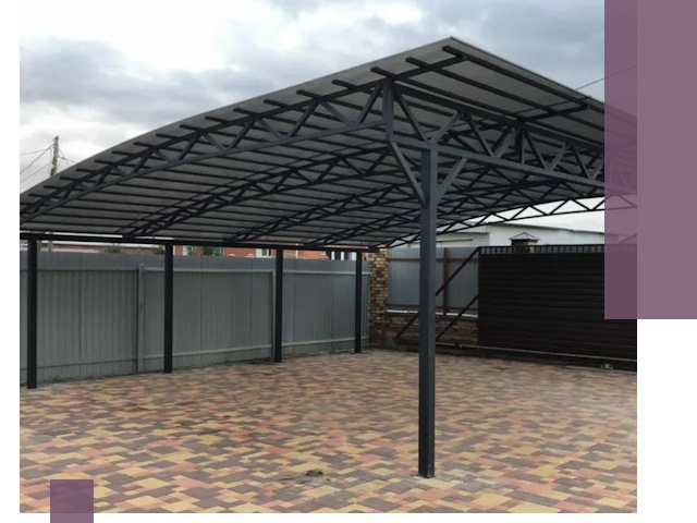 Металлические навесы под ключ в Донецке — изготовление и монтаж