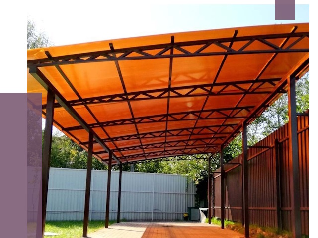 Односкатные навесы под ключ в Донецке от 14068 руб. 