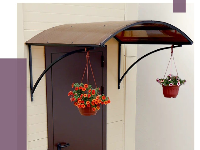 Козырьки над входом в Донецке от 15875 руб.  | ПРОЛЁТ-Днк