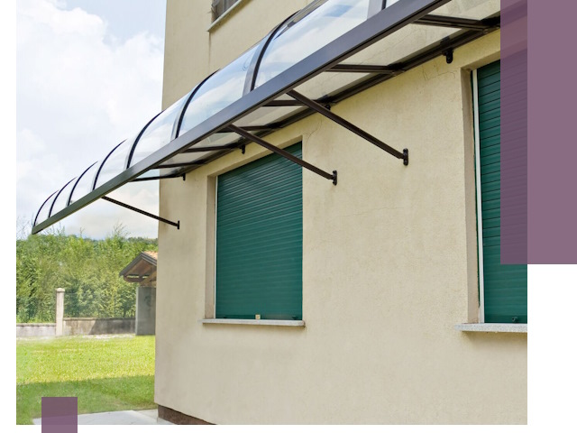 Козырьки над окнами в Донецке — изготовление и монтаж по выгоде