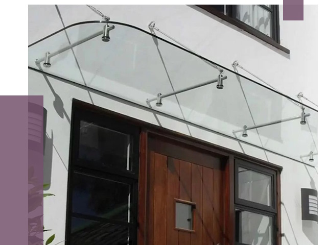 Стеклянные козырьки в Донецке от 20254 руб. | ПРОЛЁТ-Днк