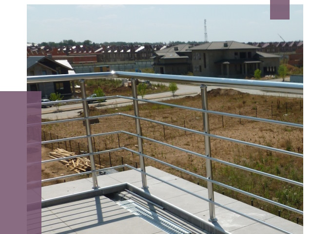 Парапеты из нержавеющей стали в Донецке от 8539 руб. за м² | ПРОЛЁТ-Днк