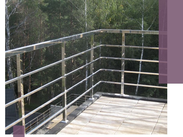 Парапеты из нержавеющей стали в Донецке — изготовление и монтаж