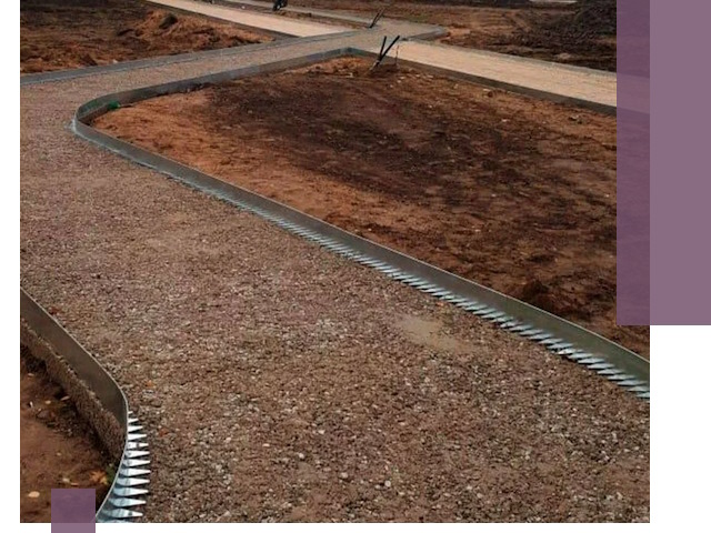 Металлические бордюры под ключ в Донецке — изготовление и монтаж