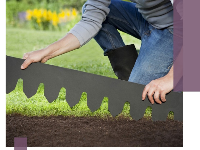 Металлические бордюры для газона в Донецке — изготовление и монтаж