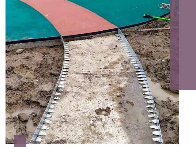 Металлические бордюры для дорожек в Донецке — монтаж и изготовление