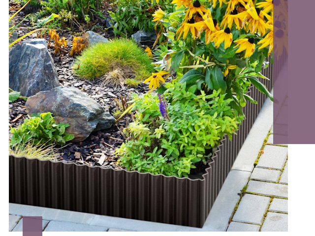 Металлические бордюры для клумб в Донецке — производство и монтаж