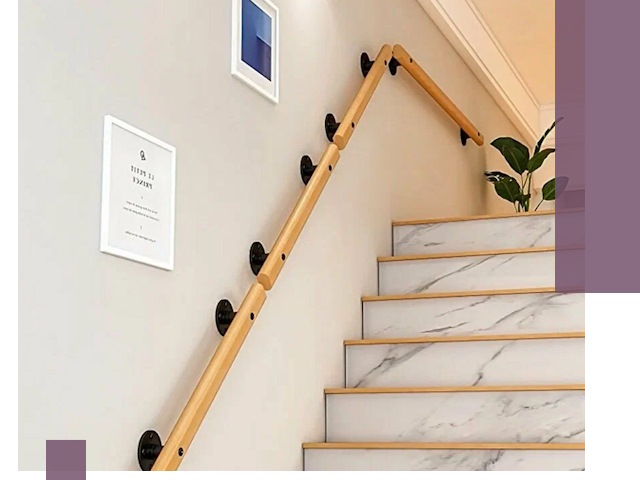 Поручни металлические и деревянные под ключ в Донецке